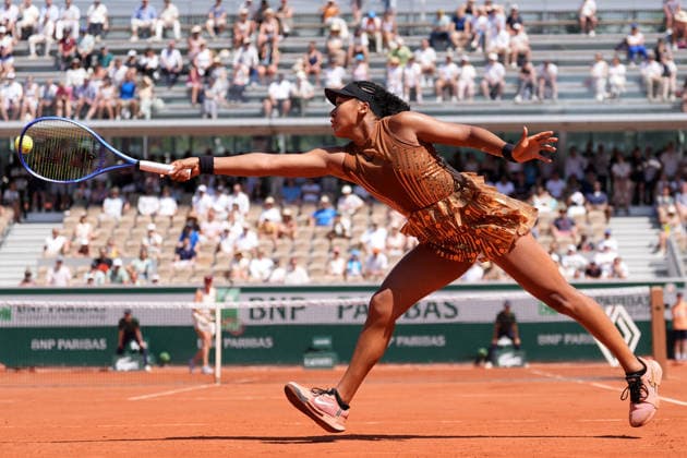2026-05-28 2026 French Open - Day Five PARIS, FRANCE - MAY 28: Naomi Osaka of Japan during Day Five of the 2026 French Open at Roland Garros on May 28, 2026 in Paris, France. (Photo by Marleen Fouchier BSR Agency) Paris France Content not available for redistribution in The Netherlands directly or indirectly through any third parties. Copyright: xBSRxAgencyx