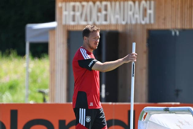 National coach Julian NAGELSMANN GER German national football team, World Cup preparation, training camp in Herzogenaurach on 28 05 2026 Â