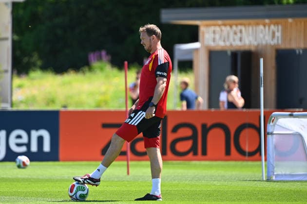 National coach Julian NAGELSMANN GER on the ball, German national football team, World Cup preparation, training camp in Herzogenaurach on 28 05 2026