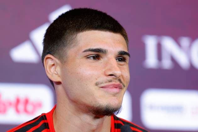 Red Devils press conference, PK, Pressekonferenz TUBIZE, BELGIUM - MAY 28 : Fernandez-Pardo Matias forward of Belgium during a press conference at the Proximus Base Camp prior to the World Cup pictured on May 28, 2026 in Tubize, Belgium, 28-05-26 Tubize Belgium  Copyright: xXpix