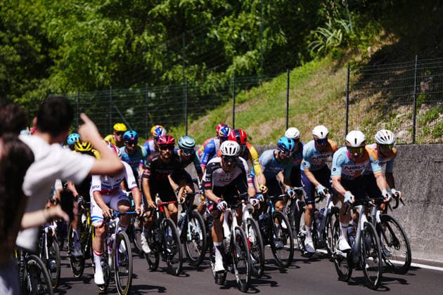 The pack rides during Stage 18 of the Giro d™Italia, from Fai della Paganella to Pieve di Soligo, Italy - Thursday May 28, 2026.  Copyright: xFabioxFerrarix xLaPressex