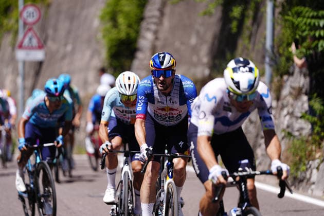 Germany™s Nico Denz of Red Bull - Bora - Hansgrohe during Stage 18 of the Giro d™Italia, from Fai della Paganella to Pieve di Soligo, Italy - Thursday May 28, 2026.  Copyright: xFabioxFerrarix xLaPressex