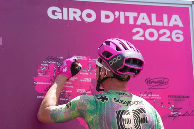 Denmark™s Michael Valgren of EF Education during Stage 18 of the Giro d™Italia from Fai della Paganella - Pieve di Soligo Italy, Thursday May 28, 2026  Copyright: xSimonexSpada LaPressex