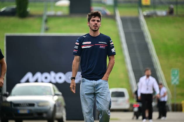 MotoGP of Italy - Previews Joan Mir of Honda HRC Castrol walks in the paddock during the MotoGP Italian Grand Prix at Mugello Circuit in San Piero a Sieve, Italy, on May 28, 2026. San Piero a Sieve Tuscany Italy  Copyright: xAndreaxDiodatox originalFilename:diodato-italiang260528_npulM.jpg