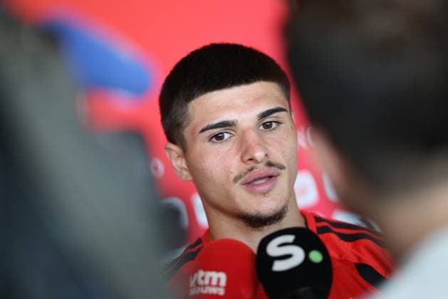 Belgium s Matias Fernandez-Pardo pictured after a press conference, PK, Pressekonferenz of Belgian national soccer team Red Devils to announce a new player for the 2026 FIFA World Cup, WM, Weltmeisterschaft, Fussball at the Proximus Basecamp in Tubize, on Thursday 28 May 2026. The 2026 FIFA World Cup will take place in the United States, Mexico, and Canada from 11 06 to 19 07. BRUNOxFAHY  x175263830x