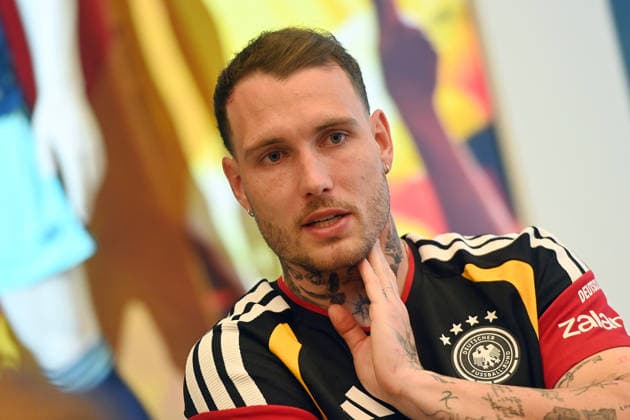 Media lesson David RAUM GER single image,cropped single motif,portrait,portrait,portrait German national soccer team,World Cup preparation, training camp in Herzogenaurach on 28 05 2026