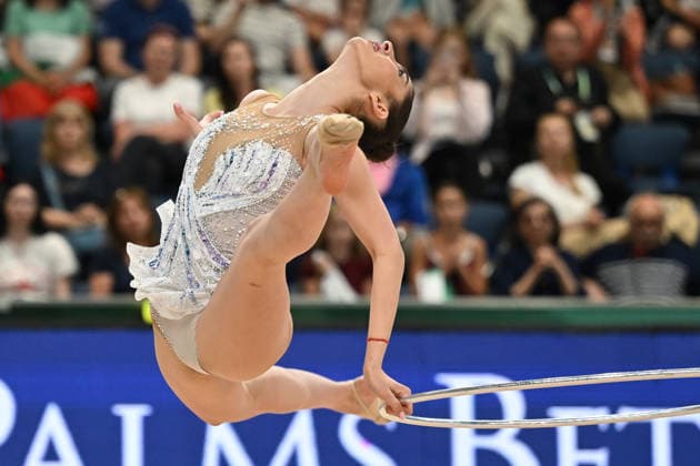 IPA85135969 - BREZALIEVA Eva (BUL) during European Championships in Rhythmic gymnastics, Rhythmische Sportgymnastik, RSG Gymnastics in Varna, Bulgaria, May 28 2026  Copyright: xFilippoxTomasi IPAxSportx xx 85135969