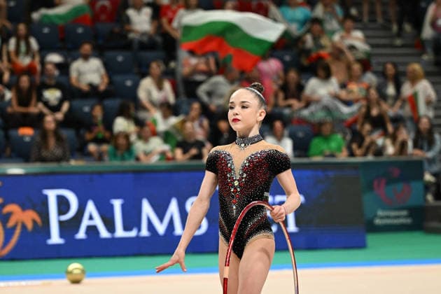 OTHER - Gymnastics - European Championships in Rhythmic gymnastics, Rhythmische Sportgymnastik, RSG Photo by IPA ABACAPRESS.COM85135961 - NIKOLOVA Stiliana (BUL) during European Championships in Rhythmic Gymnastics, Gymnastics in Varna, Bulgaria, May 28 2026 Varna Bulgaria  Copyright: xIPAxSport ABACAx