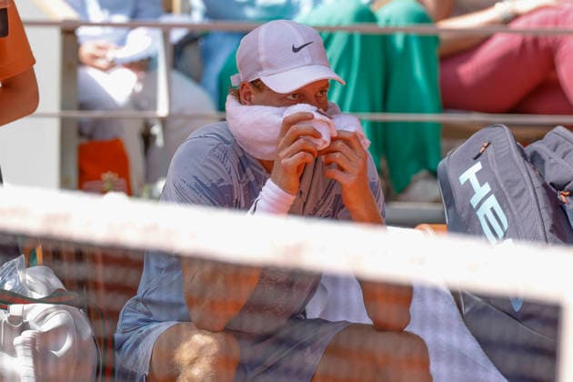May 28, 2026, Paris, Paris, France: Jannik SINNER (ITA) during the tennis Grand Slam of Roland Garros 2026, at Roland Garros Stadium - on May 28 2026 .Paris - France Paris France - ZUMAb253 20260528_zsp_b253_100 Copyright: xLoicxBaratouxx