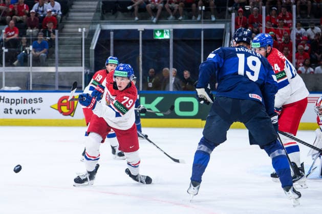 260528 Tomas Galvas of Czech Republic during the 2026 IIHF Ice Hockey World Championship quarterfinal match between Finland and Czech Republic on May 28, 2026 in Zürich Photo Jesper Zerman BILDBYRAN kod JZ JZ0735 ishockey ice hockey ishockey vm 2026 vm 2026 iihf world championship finland czech republic bbeng finland  Copyright: JESPERxZERMAN BB260528JZ059