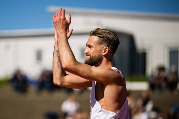 260528 Erlend Bolstad Raa of Norway after competing in men™s high jump during the Trond Mohn Games on May 28, 2026 in Bergen Photo Marius Simensen BILDBYRAN Cop 238 MM0068 athletics bbeng friidrett friidrott norge norway trond mohn games  Copyright: MARIUSxSIMENSEN BB260528ZU011