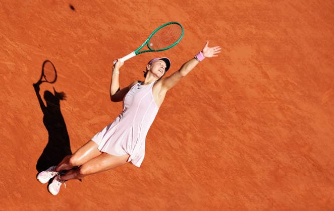 TENNIS - French Open 2026 PARIS,FRANCE,28.MAY.26 - TENNIS - WTA, Tennis Damen Tour, French Open, Roland Garros, Grand Slam. Image shows Amanda Anisimova (USA).  GEPAxpictures xMatthiasxHauer
