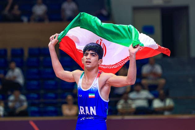 U17 Wrestling Asian Championships 48kg GR Ali Morteza Esmaeili Leivesi IRI Copyright: xAmirrezaxAliasgarix xUnitedxWorlx Kadir Caliskan United World Wr