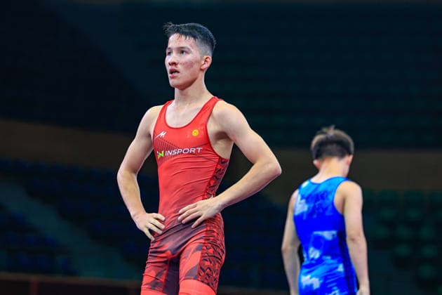 U17 Wrestling Asian Championships 51kg GR Kuanyshbek Zhangazhol KAZ df Arsen Maksatbekovich Sharapov KGZ Copyright: xAmirrezaxAliasgarix xUnitedxWorlx Kadir Caliskan United World Wr