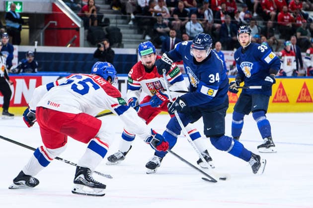 260528 Aatu Räty of Finland during the 2026 IIHF Ice hockey, Eishockey World Championship, WM, Weltmeisterschaft quarterfinal match between Finland and Czech Republic on May 28, 2026 in Zürich. Photo: Jesper Zerman BILDBYRAN kod JZ JZ0735 ishockey ice hockey ishockey-vm 2026 vm 2026 iihf world championship finland tjeckien czech republic bbeng finland *** 260528 Aatu Räty of Finland during the 2026 IIHF Ice Hockey World Championship quarterfinal match between Finland and Czech Republic on May 28, 2026 in Zürich Photo Jesper Zerman BILDBYRAN kod JZ JZ0735 ishockey ice hockey ishockey vm 2026 vm 2026 iihf world championship finland czech republic bbeng finland  Copyright: JESPERxZERMAN BB260528JZ068