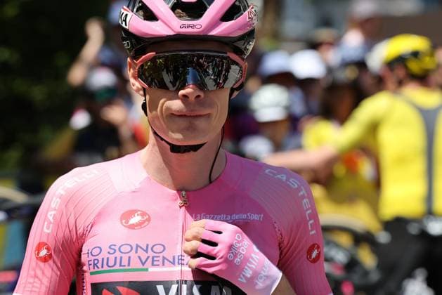 Giro d Italia 2026 UCI Cycling race - Stage 17 Pierre Teyssot MAXPPP ; Giro d Italia 2026 UCI Cycling race - Stage 17. Fai della Paganella, Italy on May 28, 2026. Stage 18h of 171 km from Fai della Paganella to Pieve di Soligo. Jonas Vingegaard (DEN) Team Visma Lease a Bike Pierre Teyssot Maxppp Fai della Paganella Trentino South Tyrol Italy  Copyright: xMAXPPPxPierrexTeyssotx TEY36076 TEY36076