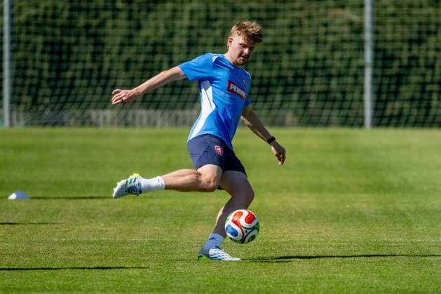 Pavel Sulc of Czech Republic attends the Czech national football team training session prior to 2026 FIFA World Cup, WM, Weltmeisterschaft, Fussball on May 28, 2026, Prague, Czech Republic. (CTKxPhoto OndrejxDeml) CTKPhotoP2026052806815  CTKPhotoP2026052806815