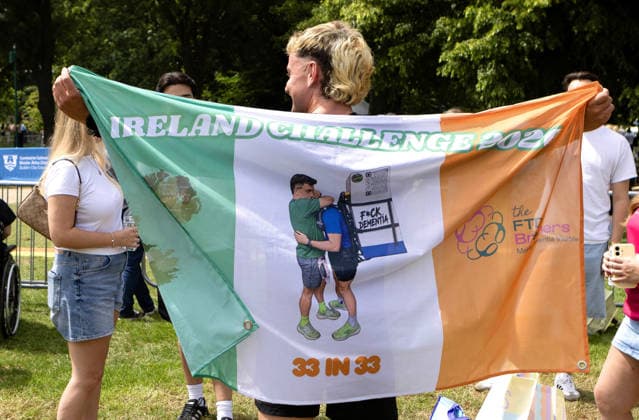 FTD Brothers Complete Their 32nd & Final Marathon Challenge Across Ireland for Dementia Research 28 5 2026 A close friend of the FTD brothers Greg Campbell from Redditch, England Greg Campbell 28 5 2026  Copyright: x INPHO GracexHaltonx GH_13129 copy
