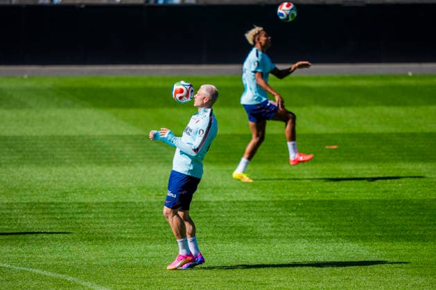 Training with the Norwegian men s national football team Oslo, Norway 20260528 Norway s Julian Ryerson during a training session with the Norwegian men s national football team at Ullevaal Stadium Photo Fredrik Varfjell NTB Oslo Norway EDITORIAL USE ONLY RESTRICTED USE FOR BETTING COMPANIES  Copyright: xFredrikxVarfjellx xNTBx
