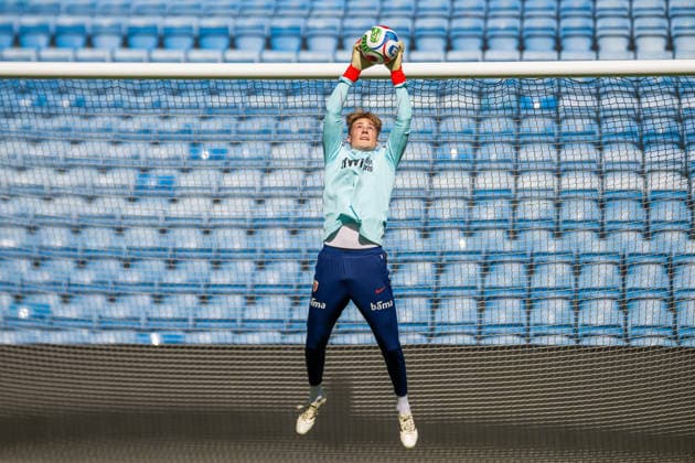 260528 Goalkeeper Sander Tangvik of the Norwegian national football team during a training session on May 28, 2026 in Oslo. Photo: Vegard Grott BILDBYRAN kod VG VG0926 bbeng fotball football soccer fotboll norge norway trening träning training practice *** 260528 Goalkeeper Sander Tangvik of the Norwegian national football team during a training session on May 28, 2026 in Oslo Photo Vegard Grott BILDBYRAN kod VG VG0926 bbeng fotball football soccer fotboll norge norway trening träning training practice  Copyright: VEGARDxGRoTT BB260528VG017