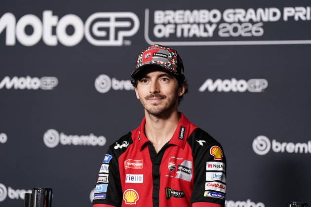 Foto Costanza Benvenuti LaPresse 28.05.2026 - Motociclismo - Motomondiale 2026 - GRAN PREMIO D ITALIA BREMBO - Autodromo Internazionale del Mugello - Conferenza piloti nella foto: Francesco Bagnaia - Ducati Lenovo Photo Costanza Benvenuti LaPresse 2026 28 MAY - Sport - Motorcycling - Motomondiale 2026 - GRAN PREMIO D ITALIA BREMBO - Autodromo Internazionale del Mugello - Conference with pilots in the photo: Francesco Bagnaia - Ducati Lenovo  Copyright: xCostanzaxBenvenutix-xLaPressex