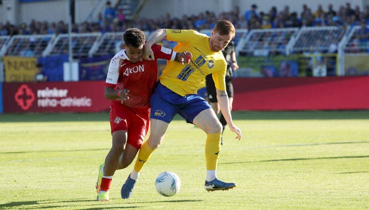 Football, Promotion match to 3rd league, 1. FC Lokomotive Leipzig - FC Würzburger Kickers