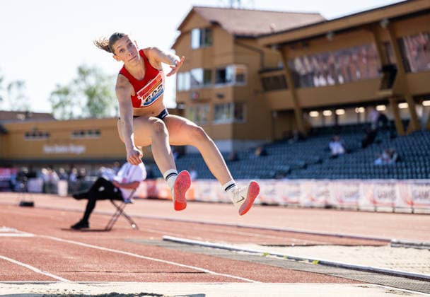 260528 Embla Adele ostreim oina of Fana IL competes in women™s triple jump during the Trond Mohn Games on May 28, 2026 in Bergen Photo Marius Simensen BILDBYRAN COP 238 MM0068 athletics bbeng friidrett friidrott norge norway trond mohn games Dam kvinner Women tresteg triple jump  Copyright: MARIUSxSIMENSEN BB260528ZO017