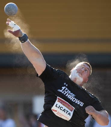 260528 Christoffer Licita of USA competes in men s shot put during the Trond Mohn Games on May 28, 2026 in Bergen Photo Marius Simensen BILDBYRAN COP 238 MM0068 athletics bbeng friidrett friidrott norge norway trond mohn games kula shot put usa  Copyright: MARIUSxSIMENSEN BB260528ZU030