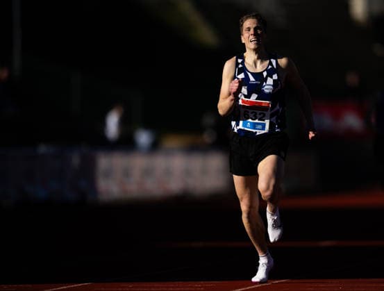 260528 Andreas Fantoft of IL Gneist competes in men™s 800 meter during the Trond Mohn Games on May 28, 2026 in Bergen Photo Marius Simensen BILDBYRAN COP 238 MM0068 athletics bbeng friidrett friidrott norge norway trond mohn games  Copyright: MARIUSxSIMENSEN BB260528ZV016