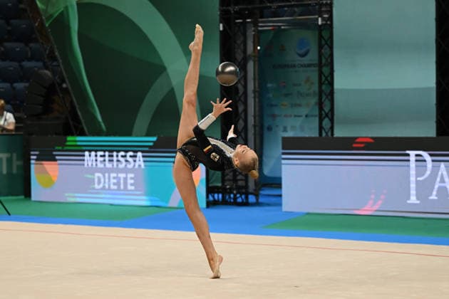 IPA85142529 - DIETE Melissa (GER) during European Championships in Rhythmic gymnastics, Rhythmische Sportgymnastik, RSG Gymnastics in Varna, Bulgaria, May 28 2026  Copyright: xFilippoxTomasi IPAxSportx xx 85142529