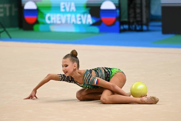IPA85142530 - CHEVTAEVA Eva (RUS) during European Championships in Rhythmic gymnastics, Rhythmische Sportgymnastik, RSG Gymnastics in Varna, Bulgaria, May 28 2026  Copyright: xFilippoxTomasi IPAxSportx xx 85142530