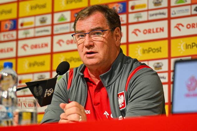 28.05.2026 Wroclaw Konferencja prasowa i trening reprezentacji Polski w pilce noÅ¼nej - press conference, PK, Pressekonferenz and of the Poland national football team and training session during the national camp. Persons shown: Jan Urban fot. Antoni Dec Arena Akcji NEWSPIX.PL --- newspix.pl POLAND OUT! 