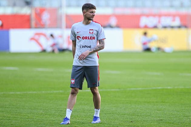 28.05.2026 Wroclaw Konferencja prasowa i trening reprezentacji Polski w pilce noÅ¼nej - press conference, PK, Pressekonferenz and of the Poland national football team and training session during the national camp. Persons shown: Sebastian Szymanski fot. Antoni Dec Arena Akcji NEWSPIX.PL --- newspix.pl POLAND OUT! 