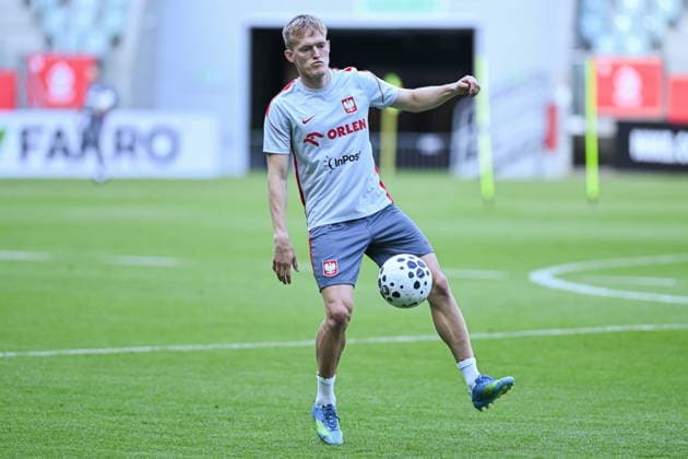 28.05.2026 Wroclaw Konferencja prasowa i trening reprezentacji Polski w pilce noÅ¼nej - press conference, PK, Pressekonferenz and of the Poland national football team and training session during the national camp. Persons shown: Karol Swiderski fot. Antoni Dec Arena Akcji NEWSPIX.PL --- newspix.pl POLAND OUT! 