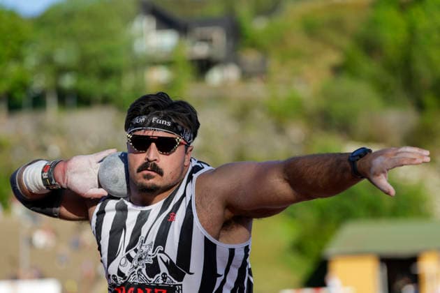 Trond Mohn Games 2026 Bergen 20260528 Shot putter Nick Ponzio from Italy during the Trond Mohn Games athletics event at Fana Stadium in Bergen Photo Paul S Amundsen NTB Bergen Norway EDITORIAL USE ONLY RESTRICTED USE FOR BETTING COMPANIES  Copyright: xPaulxS.xAmundsenx xNTBx