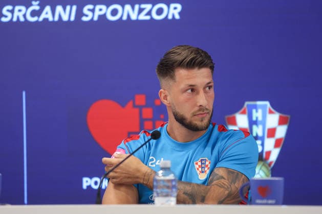 Croatia national football team press conference, PK, Pressekonferenz Marco Pasalic speaks during a Croatia national football team press conference at the Rujevica Stadium in Rijeka, Croatia, on May 28, 2026, ahead of friendly matches against Belgium and Slovenia as part of the team s pre-World Cup training.  NelxPavletic PIXSELL