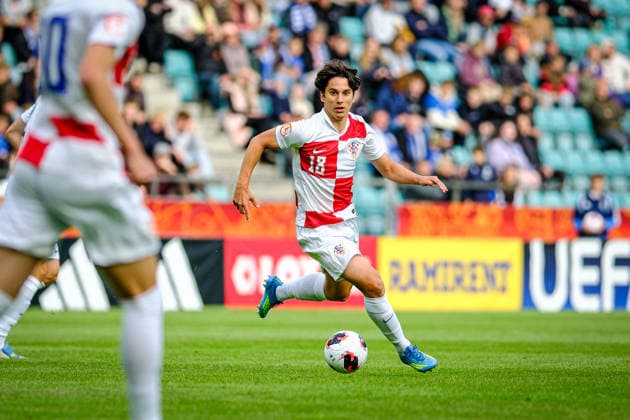 UEFA Under-17 European Championship, EM, Europameisterschaft Estonia 2026 Dino Beader Trajanovski in action during the UEFA Under-17 European Championship Group-A match between Estonia U-17 vs Croatia U-17 national teams, Tallinn Estonia 28.05.2026 Tallinn A Le Coq Arena Estonia Copyright: xMaurixLevandix