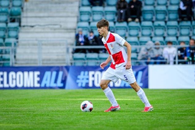 UEFA Under-17 European Championship, EM, Europameisterschaft Estonia 2026 Karlo Zirdum in action during the UEFA Under-17 European Championship Group-A match between Estonia U-17 vs Croatia U-17 national teams, Tallinn Estonia 28.05.2026 Tallinn A Le Coq Arena Estonia Copyright: xMaurixLevandix