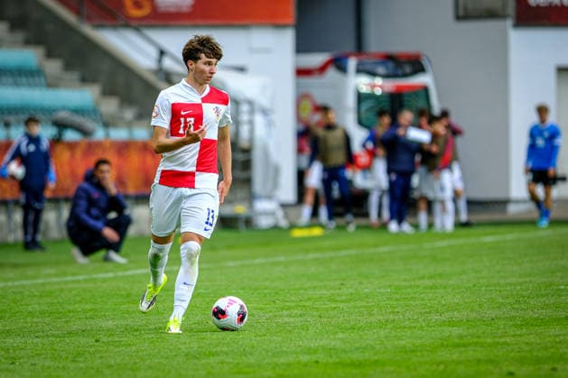 UEFA Under-17 European Championship, EM, Europameisterschaft Estonia 2026 Luka Posavec in action during the UEFA Under-17 European Championship Group-A match between Estonia U-17 vs Croatia U-17 national teams, Tallinn Estonia 28.05.2026 Tallinn A Le Coq Arena Estonia Copyright: xMaurixLevandix
