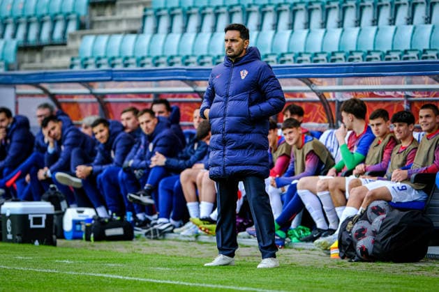 UEFA Under-17 European Championship, EM, Europameisterschaft Estonia 2026 Marijan Budimir the coach of Croatia during the UEFA Under-17 European Championship Group-A match between Estonia U-17 vs Croatia U-17 national teams, Tallinn Estonia 28.05.2026 Tallinn A Le Coq Arena Estonia Copyright: xMaurixLevandix