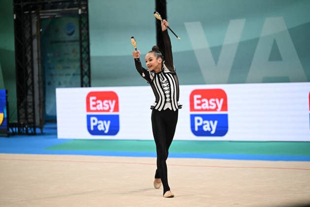 OTHER - Gymnastics - European Championships in Rhythmic gymnastics, Rhythmische Sportgymnastik, RSG Photo by IPA ABACAPRESS.COM85143624 - KRAINSKA Sofiia (UKR) during European Championships in Rhythmic Gymnastics, Gymnastics in Varna, Bulgaria, May 28 2026 Varna Bulgaria  Copyright: xIPAxSport ABACAx