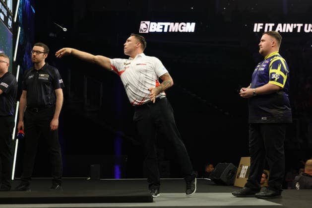 BetMGM Premier League Darts 28MAY26 Luke Littler during the BetMGM Premier League darts at the O2 Arena, London, UK on 28 May 2026. London O2 Arena London UK Editorial use only , Copyright: xChrisxSargeantx PSI-24296-0011