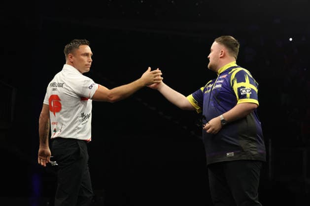 BetMGM Premier League Darts 28MAY26 Luke Littler during the BetMGM Premier League darts at the O2 Arena, London, UK on 28 May 2026. London O2 Arena London UK Editorial use only , Copyright: xChrisxSargeantx PSI-24296-0012