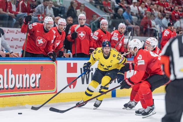 28 05 2026, Zurich, Swiss Life Arena, Ice Hockey World Championships Switzerland Sweden, 23 Oliver Ekman larsson Sweden Zurich Swiss Life Arena Zurich Switzerland Copyright: xJustPictures.ch StefanxEmchx jp-de-StEm-DSC0035520260528