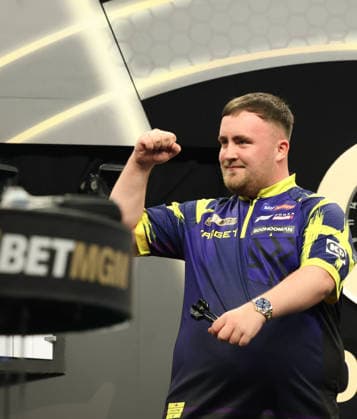 BetMGM Premier League Darts 28MAY26 Luke Littler during the BetMGM Premier League darts at the O2 Arena, London, UK on 28 May 2026. London O2 Arena London UK Editorial use only , Copyright: xChrisxSargeantx PSI-24296-0036