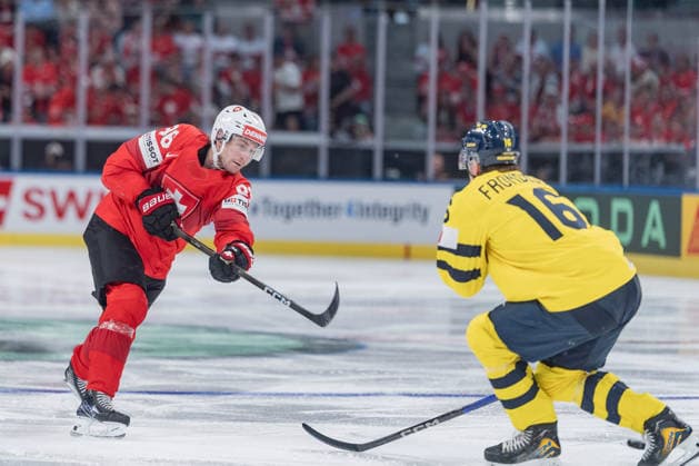 28 05 2026, Zurich, Swiss Life Arena, Ice Hockey World Championships Switzerland Sweden, 86 Janis Moser Switzerland Zurich Swiss Life Arena Zurich Switzerland Copyright: xJustPictures.ch StefanxEmchx jp-de-StEm-DSC0059320260528