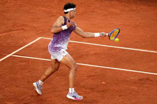 2026-05-28 2026 French Open - Day Five PARIS, FRANCE - MAY 28: Ben Shelton of United States of America during Day Five of the 2026 French Open at Roland Garros on May 28, 2026 in Paris, France. (Photo by Marleen Fouchier BSR Agency) Paris France Content not available for redistribution in The Netherlands directly or indirectly through any third parties. Copyright: xBSRxAgencyx