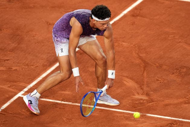 2026-05-28 2026 French Open - Day Five PARIS, FRANCE - MAY 28: Ben Shelton of United States of America during Day Five of the 2026 French Open at Roland Garros on May 28, 2026 in Paris, France. (Photo by Marleen Fouchier BSR Agency) Paris France Content not available for redistribution in The Netherlands directly or indirectly through any third parties. Copyright: xBSRxAgencyx