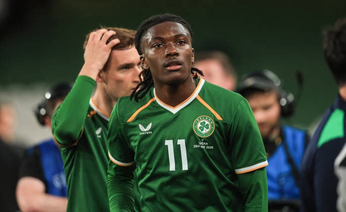 International Friendly, Länderspiel, Nationalmannschaft Aviva Stadium, Dublin 28 5 2026 Republic of Ireland vs Qatar Ireland s Jaden Umeh after the game Jaden Umeh after the game 28 5 2026  Copyright: x INPHO BryanxKeanex BK1_2712