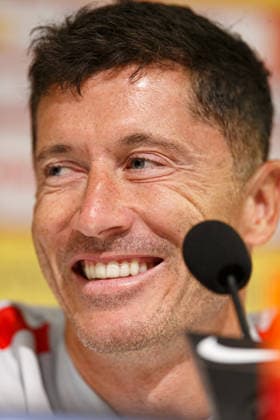 Robert Lewandowski seen during official press conference, PK, Pressekonferenz of Poland National Football Team (Ernest Kolodziej Ball Raw Images) Wroclaw Tarczynski Arena Poland Copyright: xErnestxKolodziejx ernestkolodziej_poland_conference_2526_MGM9753
